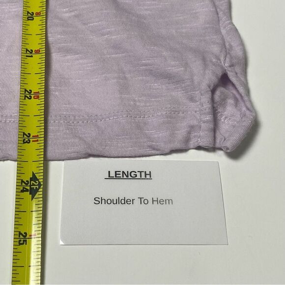 Caslon Lavender Floral Embroidered Eyelet Sleeve Blouse Women's Size Large - Picture 13 of 16